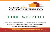 Direito Processual do Trabalho Prof. Rogério Renzettiead_casa.s3.amazonaws.com/CursoSecao/apostila-trt-am-rr-direito... · No PT, a modificação da petição inicial pode ocorrer