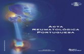 Acta Reumatológica Portuguesa · 2013-06-19 · É apresentado resumidamente um caso de policondrite recidivante com a deformação nasal característi-ca desta situação. ... o