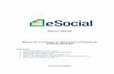 Manual de Orientação do eSocial para utilização do ... · ser feito por sistemas próprios (via webservice), ou pelo ambiente WEB GERAL (contingência), acessado pelo portal do