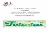 Renata Barbosa Gomes Carneiro Historiadora Fundadora da ... · •Produção de um documentário - média metragem - sobre a história do Tereré de Ponta Porã, bebida ... • Os
