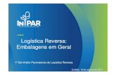 Logística Reversa: Embalagens em Geral · Logística Reversa: Embalagens em Geral Curitiba, 18 de outubro de 2017 1º Seminário Paranaense de Logística Reversa