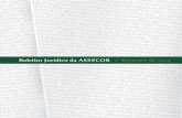 Boletim Jurídico da ASSECOR · no site da Associação quanto neste boletim, estão processos ajuizados pela entidade por intermédio do Escritório Torreão Braz Advogados.