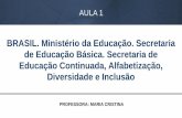 BRASIL. Ministério da Educação. Secretaria de ... · A garantia de padrão de qualidade, com pleno acesso, inclusão e ... Educação de Jovens e Adultos ... que tem a função