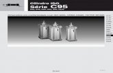 Cilindro ISO Série C95 - hidroair.com.brhidroair.com.br/pdf/C95_PO.pdf · Consulte a tabela de cursos standard na pág.1.11-4 W R K F Haste cromada endurecida standard ... suporte,