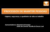 PROCESSOS DE MANTER PESSOAS - ufpel.edu.br · Processos de manter pessoas Modelo de autodeterminação e de auto-realização Ênfase na flexibilidade e ... Exposição a produtos