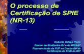 O processo de Certificação de SPIE (NR-13) - ibp.org.br · • REALIZAÇÃO DE CURSO PARA AUDITORES ... (NR-13) – Perspectivas O processo está consolidado (mais de sete anos