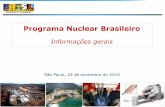 Programa Nuclear Brasileiro - CNENappasp.cnen.gov.br/acnen/pnb/Palestra1-Programa-Nuclear-Brasileiro.pdf · • Criação do Conselho Nacional de Política Nuclear e da Agência ...