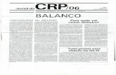 6/ REGIÃO BALANÇO - Conselho Regional de Psicologia de ... · Jornal do ANO 3 NÚMERO 15 JULHO/AGOSTO 1983 CONSELHO REGIONAL DE PSICOLOGIA — 6/ REGIÃO BALANÇO CONTABILIZAR OU