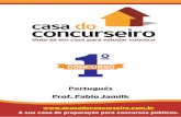 Português Prof. Pablo Jamilk - s3.amazonaws.com · Meu Primeiro Concurso – Português – Prof. Pablo Jamilk 11 Classificação verbal (Conjugação) Nesta seção, vamos fazer