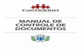 MANUAL DE CONTROLE DE DOCUMENTOS - ..:: Prefeitura ...cachoeiro.es.gov.br/escolaservidor/cursos/apostilas/ManualControle... · Pode-se digitar o código ou teclar F5 para selecionar
