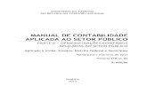 MANUAL DE CONTABILIDADE APLICADA AO SETOR PÚBLICO · PDF fileConselho Federal de Contabilidade relativas aos Princípios de Contabilidade, bem como as Normas Brasileiras de Contabilidade