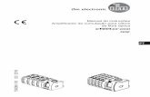 Manual de instruções Amplificador de comutação para cabos ... · Se os cabos de fibra óptica não estiverem bem adjacentes aos elementos ... Desligue a instalação e conecte