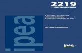 A INTEGRAÇÃO ECONÔMICA VIA UNIÃO EUROPEIA: LIÇÕES …repositorio.ipea.gov.br/bitstream/11058/6905/1/td_2219.pdf · duradouro de não verificação de conflitos militares em