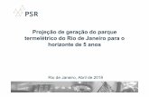 Projeção de geração do parque termelétrico do Rio de ... · minimização de custos operativos do sistema. A atividade de projeção de geração termelétrica Brasil requer