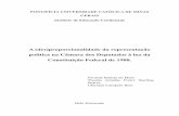PONTIFÍCIA UNIVERSIDADE CATÓLICA DE MINAS GERAIS … · brasileira - distorções em sua representação e as possíveis causas e conseqüências da (des)proporcionalidade na Câmara