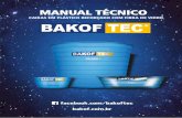 Manual 006021 bakof · Plástico Reforçado em Fibra de Vidro, modo de armazenamento, processo de instalação, forma de içamento e movimentação, fixação, além do modo de conservação,