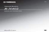 Network Receiver R-N402 - br.yamaha.com · • Este manual explica as operações usando o controle remoto fornecido. • Neste manual, os dispositivos Android móveis e iOS são