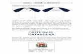 ANEXO I – MEMORIAL DESCRITIVO - Prefeitura de Catanduva · Tabela de Dimensões Tamanhos 00 ao 10 12 ao XGG Altura 56mm 56mm Largura ... de 100% Poliéster, nas respectivas cores