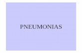 PNEUMONIAS - jmcprl.net · FISIOPATOLOGIA: 1. Via Broncogênica: Microrganismos são aspirados da nasofaringe p/ os alvéolos ... parcial - bronquiectasia e enfisemas locais.