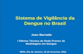 Sistema de Vigilância da Dengue no Brasil · Componentes do PNCD Sistema de vigilância da dengue no Brasil. ... • mudanças climáticas, aquecimento global Controle do vetor Vigilância