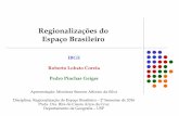 Regionalizações do Espaço Brasileiro - Site disabled · organização do espaço promovida pelas atividades humanas. É uma expressão ... de Desenvolvimento Desigual e Combinado,