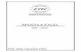 APOSTILA EXCEL · 2013-11-12 · ser solucionado com a utilização de uma planilha do Excel. De uma maneira geral utilizo o ... As orientações contidas neste curso são válidas
