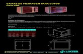 Caixas de Filtragem para Dutos - Modelo CMF · indicadas para serem acopladas em dutos ou caixas de ventilação e contemplam diversos estágios de ﬁltragem de acordo com a necessidade