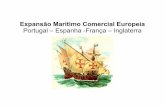 Expansão Marítimo Comercial Europeia Portugal – Espanha … · CRONOLOGIA DA EXPANSÃO PORTUGUESA: ... HOLANDA: Os holandeses estabeleceram-se na Guiana, e em algumas ilhas do