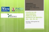POLÍTICAS DE SEGURANÇA PÚBLICA NOS ESTADOS DA REGIÃO SUL … · segurança pública na Região Sul do Brasil ...
