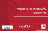 PESQUISA DE SATISFAÇÃO - Portal CASSI - UF pesquisa de satisfação 2010 da CASSI Primeira parte: avaliação da satisfação dos participantes - Plano de ASSOCIADOS e CASSI Família
