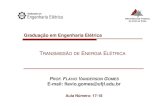 Graduação em Engenharia Elétrica - ufjf.br£o-Aula-17-18.pdf · Graduação em Engenharia Elétrica TRANSMISSÃO DE ENERGIA ELÉTRICA PROF. F LÁVIO VANDERSON GOMES E-mail: flavio.gomes@ufjf.edu.br