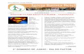 2º DOMINGO DE JUNHO – DIA DO PASTOR - ibbetel.org.bribbetel.org.br/Boletins/13-06-09 Boletim Digital Betel.pdf · está desfocado; cuidar dos novos convertidos - sobretudo para