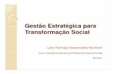 Gestão Estratégica para Transformação Social · Alinhamento Conceitual MODELO LÓGICO. ... Modelo Lógico É um instrumento visual e sistêmico de apresentação ... explicação,