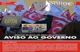 AVISO AO GOVERNO · A greve dos professores portugueses, nos dias 13, 14, 15 e A greve foi convocada, porque se verificou claramente que 16 de março, com índices de adesão superiores