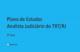 Plano de Estudos Analista Judiciário do TRT/RJ · Questões de fixação do conteúdo estudado, de ... Aula 01 / Aula 02 / Aula 03 / Aula 04 /Aula 05 / Aula 06 / Aula 07 ... Aula