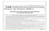 DIREITO - Home - Portal OAB Goiás · Exame de Ordem 2008.3 Prova Prático-Profissional ... no DOU de 10/3/2009, ... comissão não viola qualquer dispositivo constitucional, ...