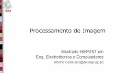 Processamento Digital de Imagem - dei.isep.ipp.ptana/ROBOTICA/docs/PDI-MestEEC.pdf · – Casos mais comuns: M=N=2K (K=8,9 ou 10) devido a tecnologias de hardware ou algoritmos (FFT)