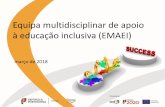 Equipa multidisciplinar de apoio à educação inclusiva (EMAEI) · equipas educativas na definição de estratégias e acompanhamento da diversificação curricular. ... da turma
