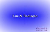 Luz & Radia - each.uspnet.usp.breach.uspnet.usp.br/ortiz/classes/Light.pdf · compõem: o espectro Cada “cor” do espectro corresponde a um ... Ondas de rádio FM: 2,8 – 3,4