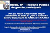 ADSE, IP Instituto Público de gestão participada · A lista G é apoiada pelos sindicatos da Administração Pública da ... Como se explica no “slide ... proposta de projeto