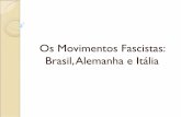 Os Movimentos Fascistas: Brasil, Alemanha e Itália · 2016-05-20 · cerimônia da incineração das bandeiras dos vinte Estados brasileiros foi realizada durante a grande cerimônia