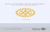 MANUAL DO DIRETOR DE PROTOCOLO - Rotary International … · 2015-07-01 · dos Rotary Clubs brasileiros a respeito dos procedimentos que podem ser adotados na grande ... (Estados