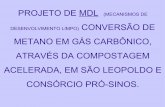 METANO EM GÁS CARBÔNICO, ATRAVÉS DA … Compostagem.pdf · projeto de mdl (mecanismos de desenvolvimento limpo) conversÃo de metano em gÁs carbÔnico, atravÉs da compostagem