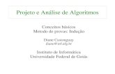 Projeto e Análise de Algoritmos - inf.ufg.brdiane/PAA/Aulas2007/02Conceitosbasicos.pdf · Projeto e Análise de Algoritmos Conceitos básicos Metodo de provas: Indução Diane Castonguay