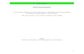 PROGRAMA - Instituto Brasileiro de Geografia e Estatística · 1989 e naquele ano não foi realizada a CONFEGE. O ... Identificar oportunidades de integração conceitual ... Brasil