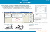 RA-TOOLS - mitutoyo.com.br Forma/RA-Tools.pdf · MS-Excel: 2010 Cabo USB para RA-10 Cód.: 12AAH490 2 1 4 3 Para uso nos modelos Requisitos do Sistema RA-10 RA-120 (2) Windows é