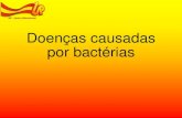 Doenças causadas por bactérias - upvix.com.br · Meningite •Agente etiológico: Neisseria meningitidis (meningococo). •Inflamação das meninges (membranas que cobrem o cérebro