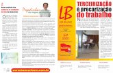 LB TERCEIRIZAÇÃO - bancariosrn.com.brbancariosrn.com.br/pdf/jornal/2013/jornalmar1.pdf · emocional rápida, hipnose clínica e psicoterapias. A consulta que normalmente custa R$