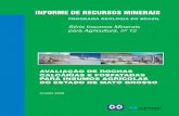 Projeto Avaliação de Rochas Calcárias e Fosfatadas para ... · Mapa das Áreas Legalmente Protegidas do Estado do Mato Grosso e Unidades de Conservação Propostas pelo ZSEE/MT