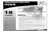 UnB/CESPE – INSS · UnB/CESPE – INSS Caderno AZUL Cargo 18: Técnico do Seguro Social – 1 – • De acordo com o comando a que cada um dos itens de 1 a 150 se refira, marque,